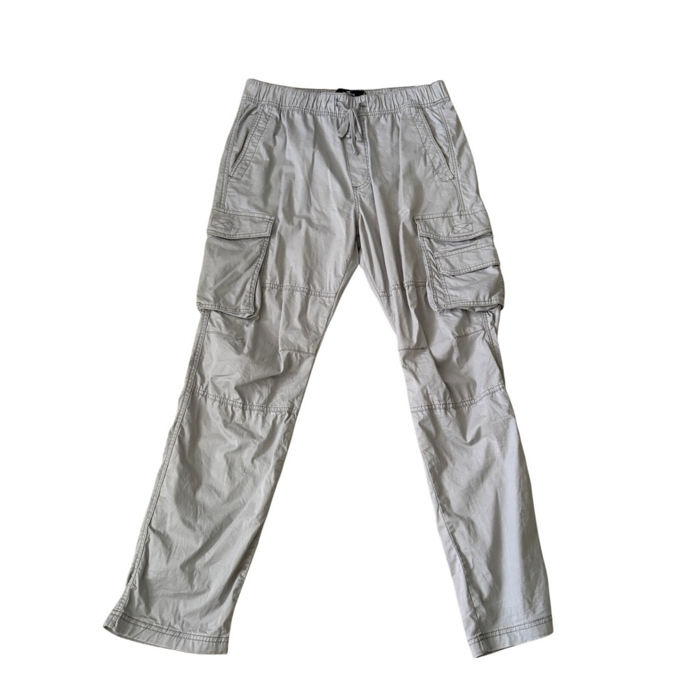 Hollister Grey Slim Straight Cargo Pants Epic Flex Streetwear Men's Large